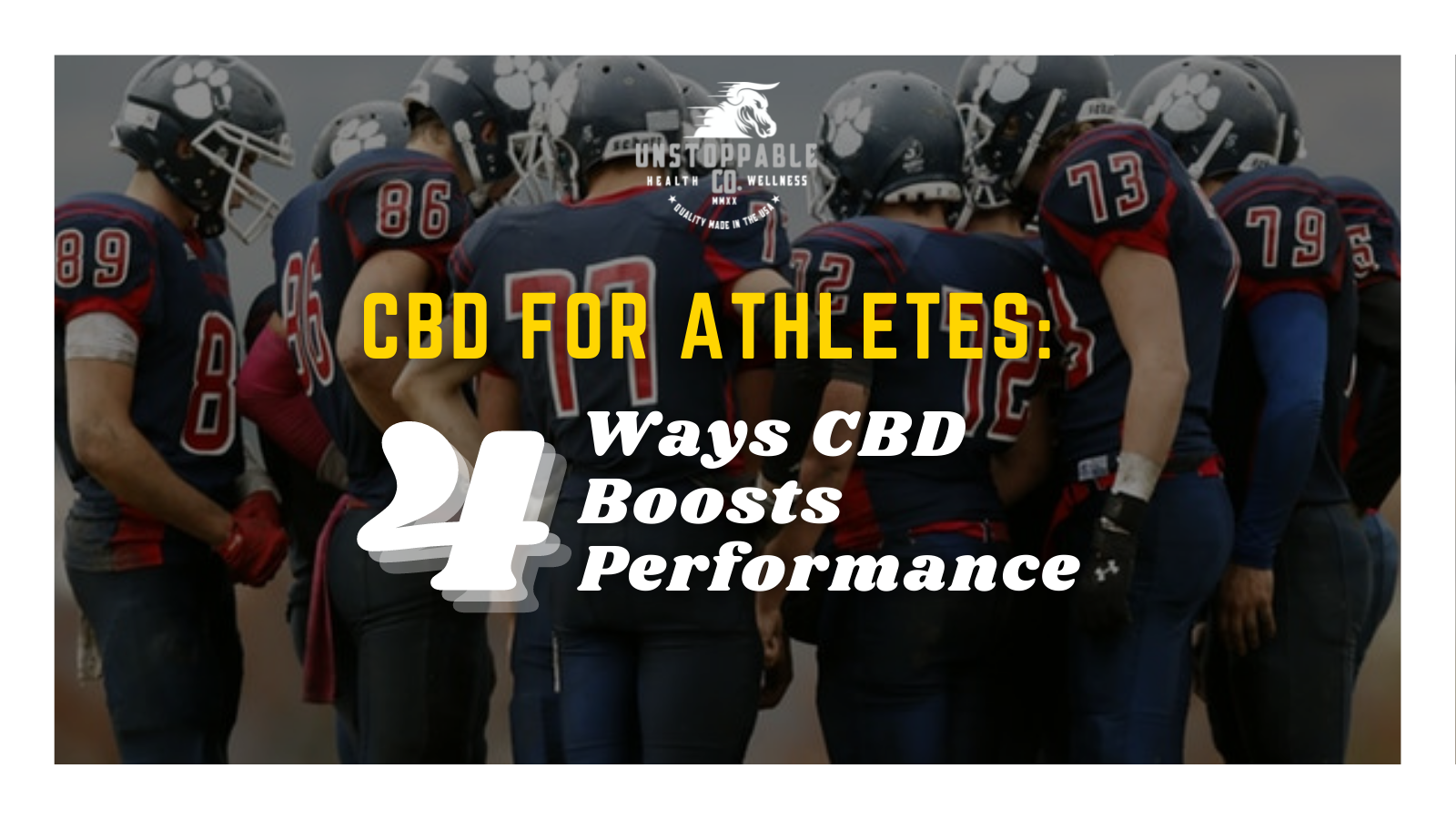 CBD For Athletes: 4 Ways CBD Boosts Performance