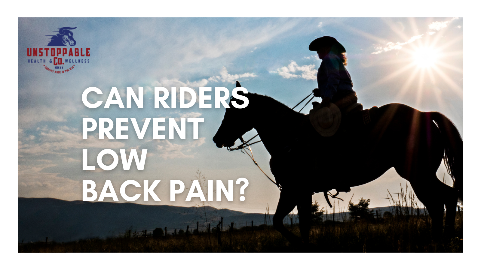 Can Riders Prevent Low Back Pain?