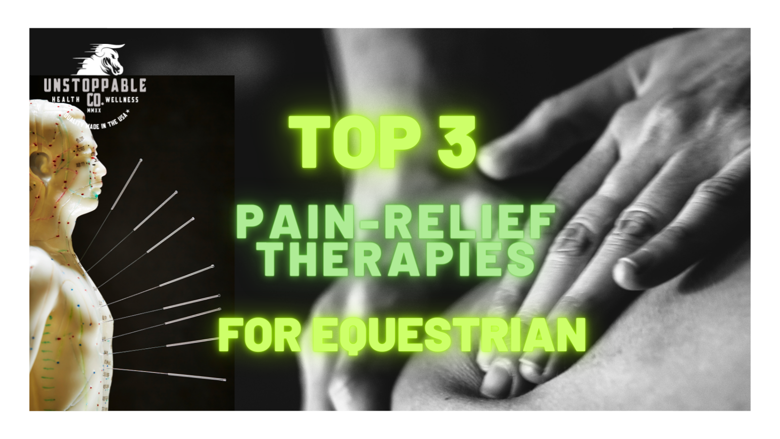 Top 3 Pain-Relief Therapies for Equestrians